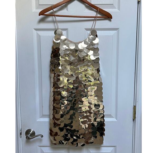 Alice + Olivia Contessa Embellished Minidress in Gold - Picture 5 of 13
